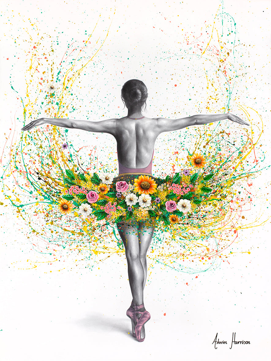 Spring Floral Dancer  - Limited Edition Fine Art Giclée Prints