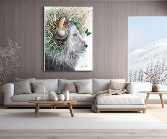 Lunar Lion - Limited Edition Fine Art Giclée Prints - Studio One Noosa