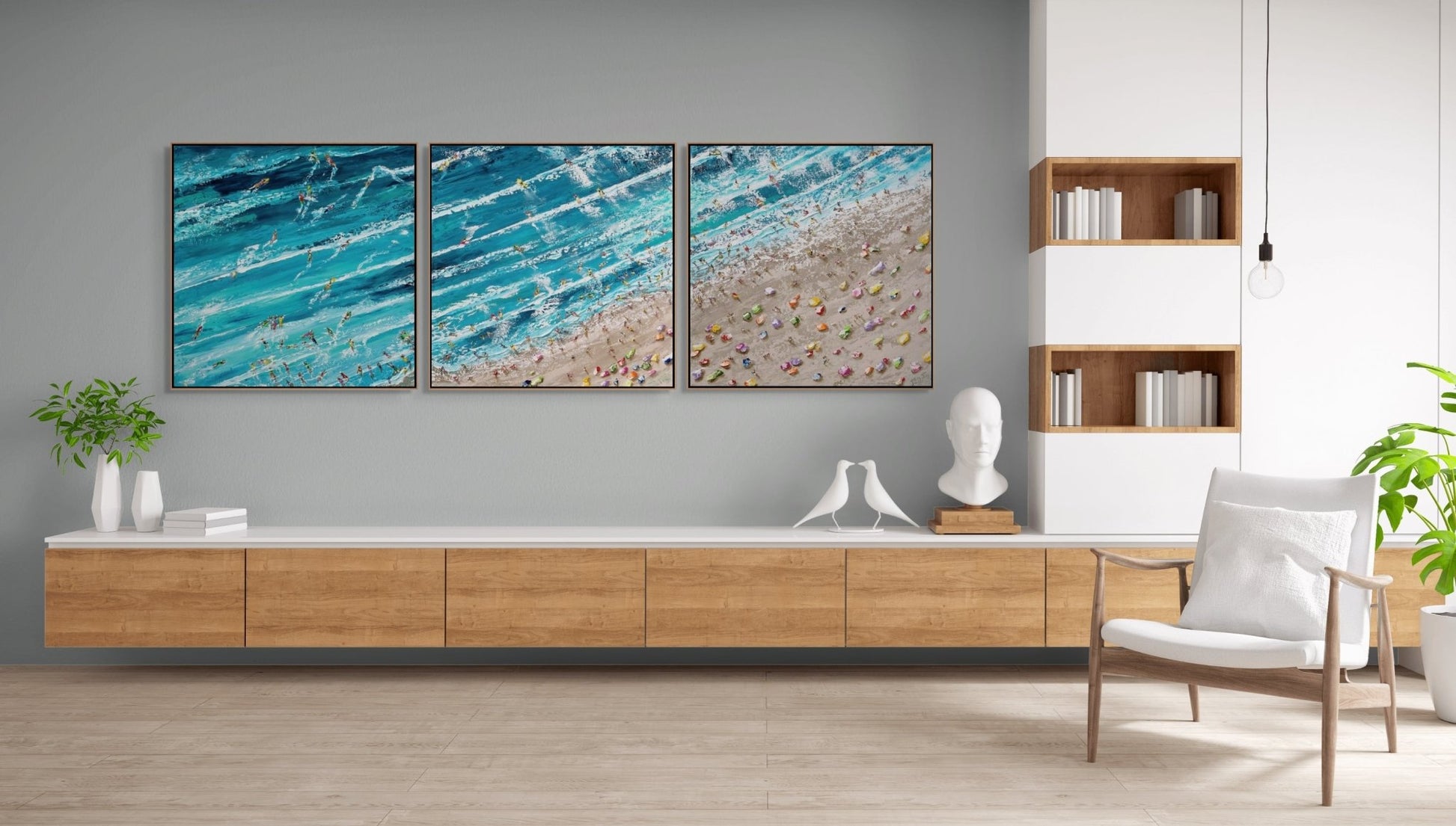 Noosa Main Beach - Triptych - Fine Art Prints - LIMITED EDITION - Studio One Noosa