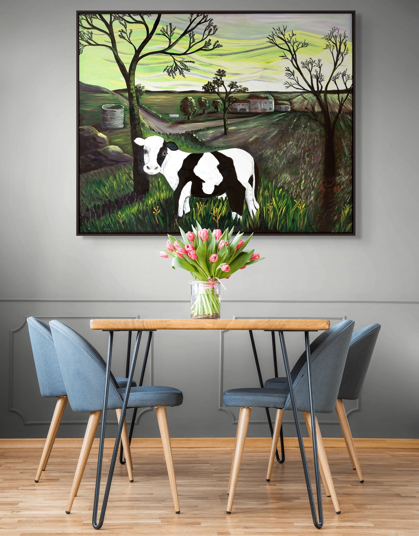 A Cow in a French Farm - Fine Art Prints